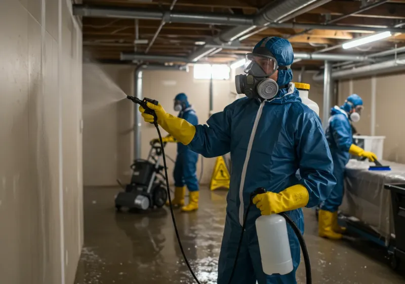 Basement Sanitization and Antimicrobial Treatment process in Palm Valley, TX